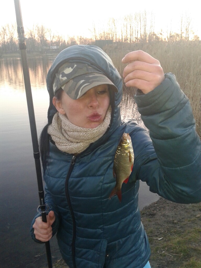 Pierwsza rybka w tym sezonie ;-)