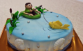 Tort urodzinowy wędkarza